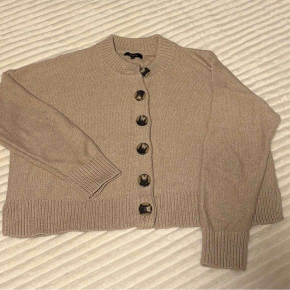 Quince Tan Cardigan Sweater - Picture 1 of 1
